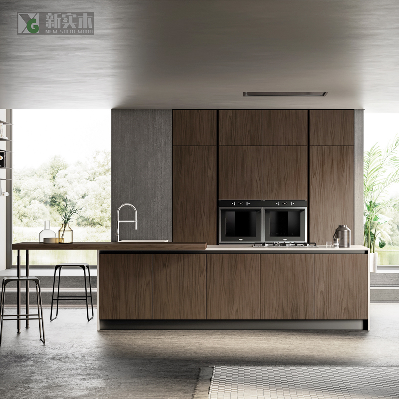 重庆新实木全屋定制整体家具现代极简轻奢日式北欧定制厨房橱柜