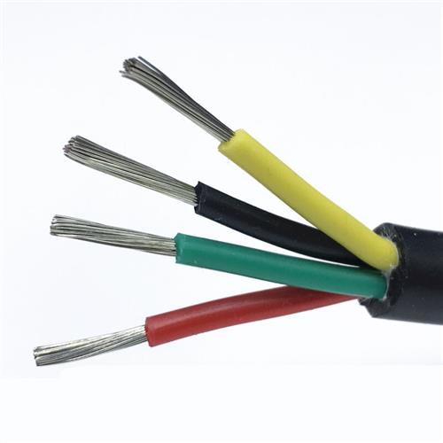柔软硅胶护套电缆线2 3 4芯0.5 0.75 1 1.5平方耐高温防冻耐寒油