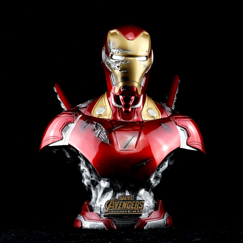 复仇者联盟4钢铁侠MK50半身胸像手办模型雕像摆件男朋友生日礼品