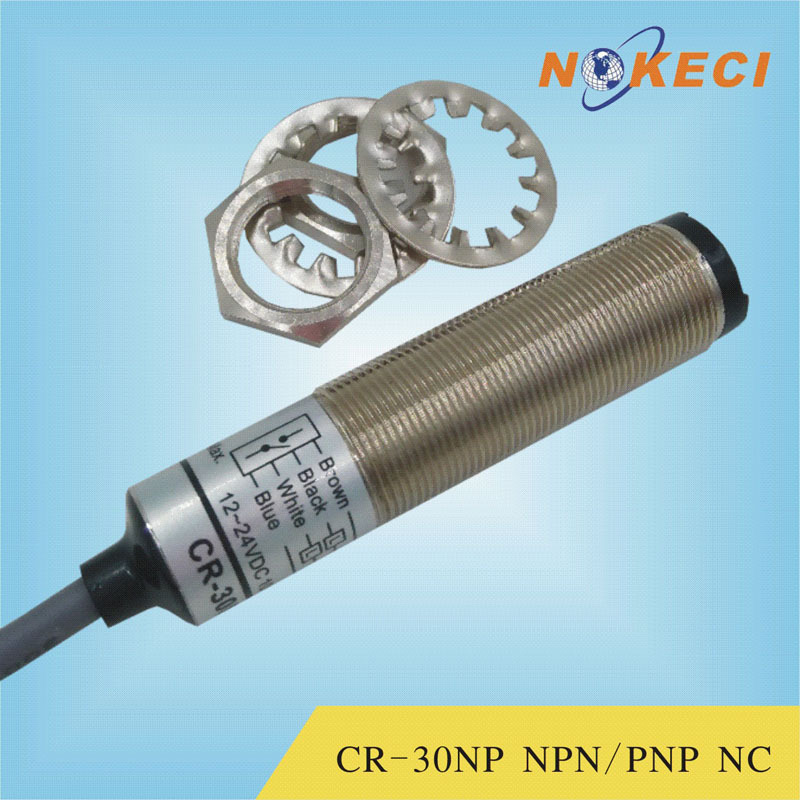 诺克仕扩散式漫反射CR-30NP感应距离可调光电开关传感器NPN/PNP