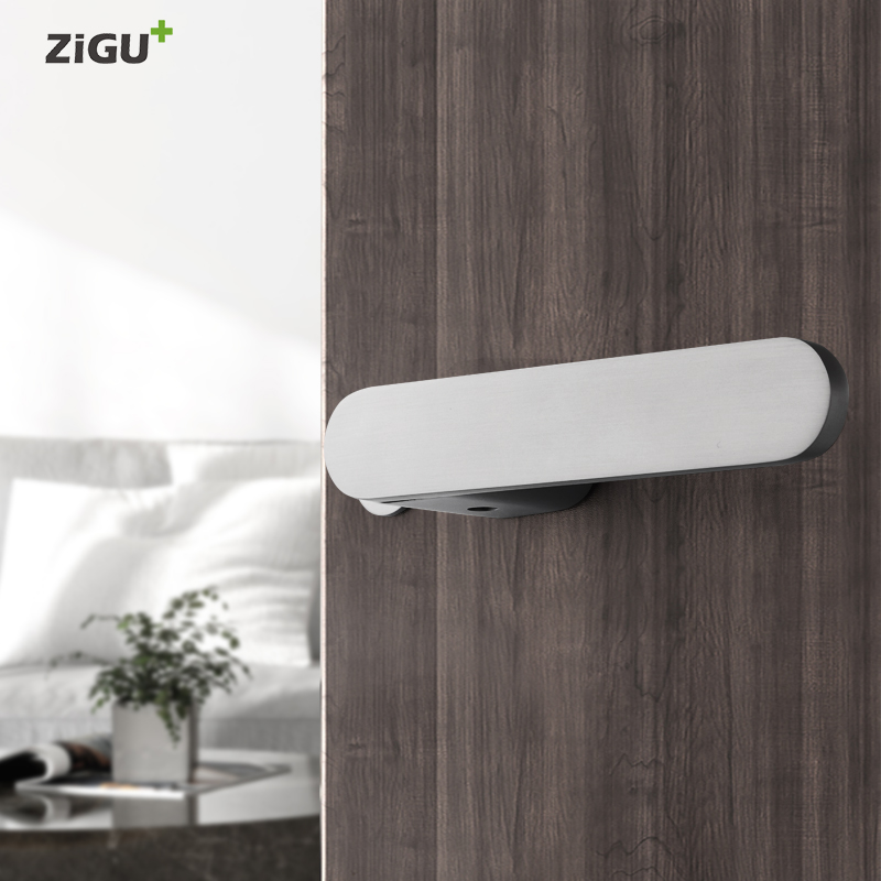 极简磁吸静音门锁现代通用型家用卧室卫生间房门木门锁具门把手