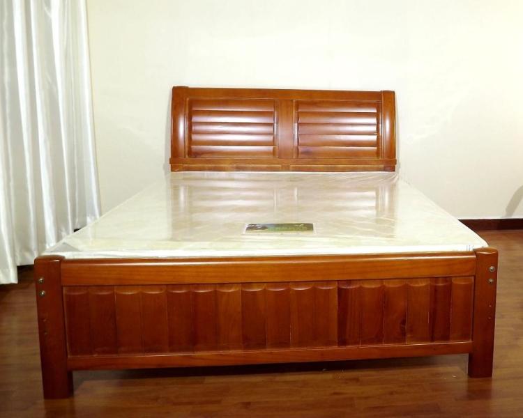 实木床单 双人床 1米 1.2米1.5米 红椿木床