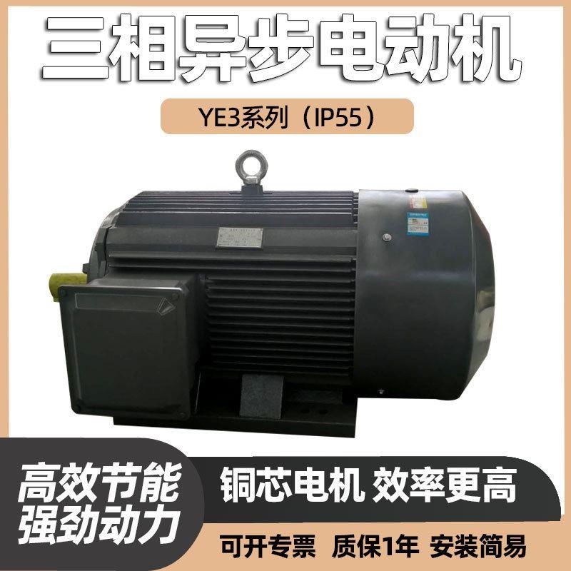 YE2YE3三相异步电动机380V铜线交流160KW水泵三相发电机2级4级