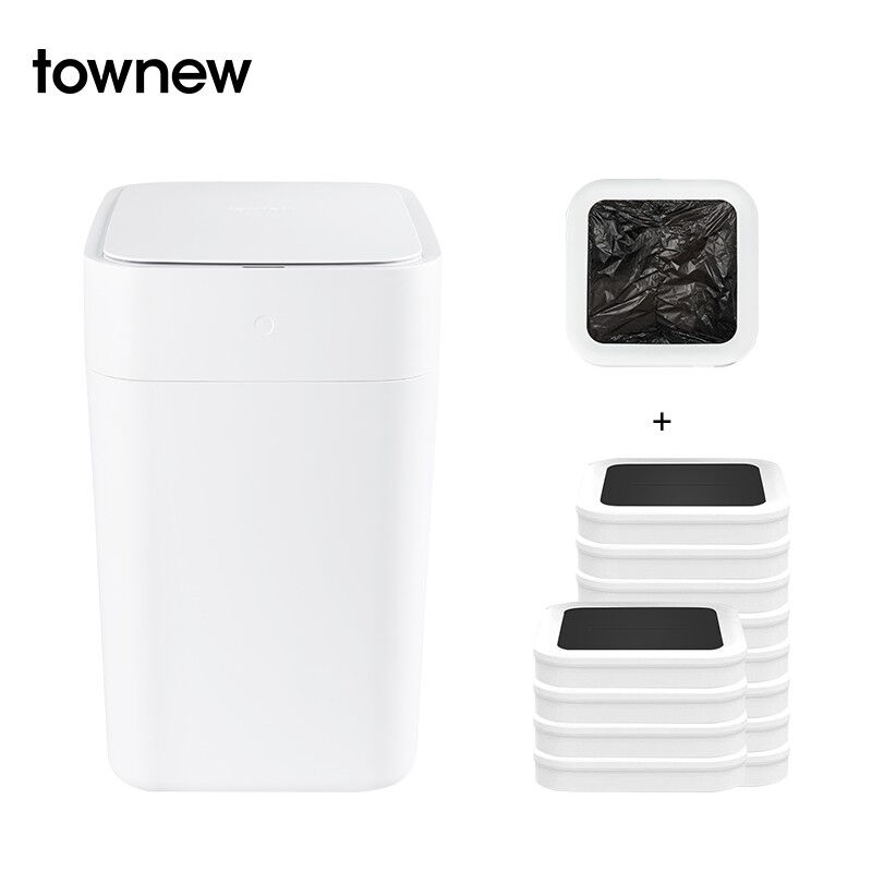 新品拓牛(TOWNEW)垃圾桶家用智能感应自动开盖大号桶袋组合T1S+