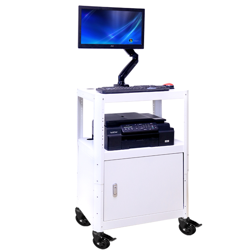 思珀睿投影仪器车l电脑设备移动推车 打印机显示器机房运维工作台