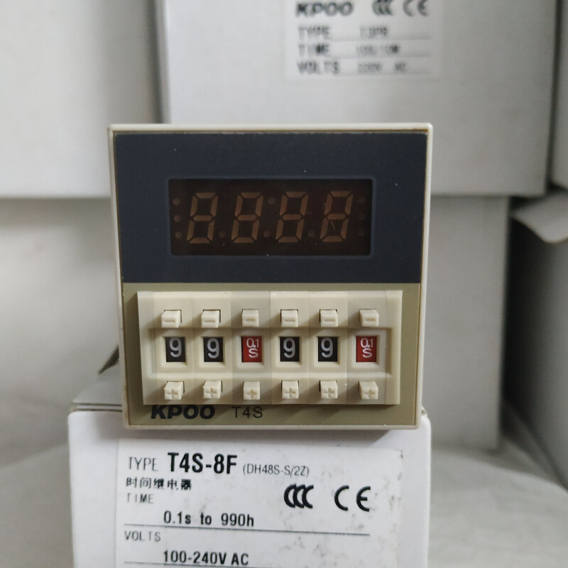 开普KPOO 双时间循环数显时间继电器 T4S-8F (DH48S-S/2Z)