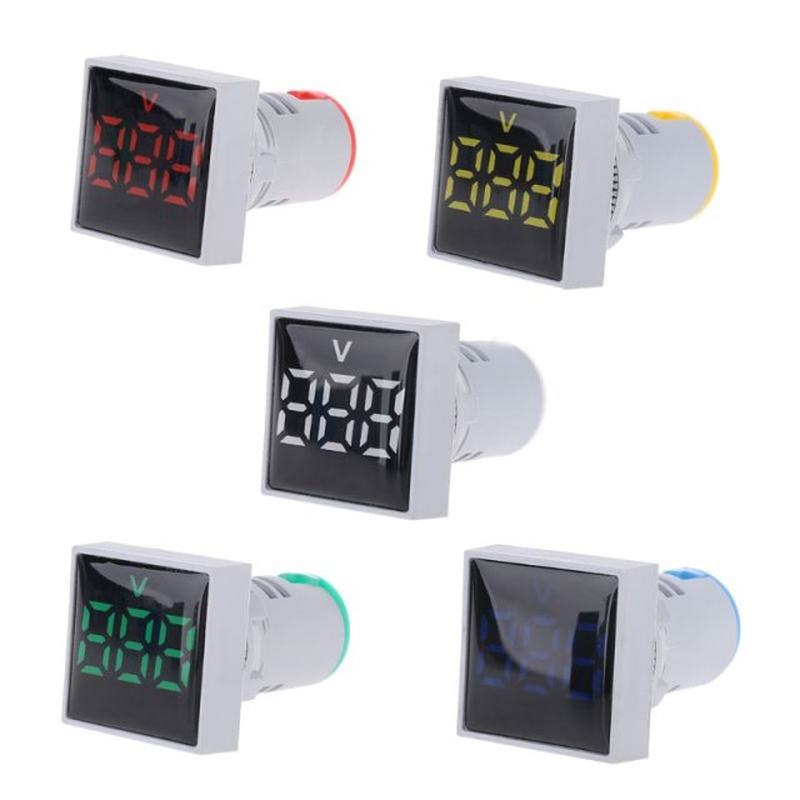 推荐Square Voltmeter AC 20-500V Volt Meter Panel LED Digital