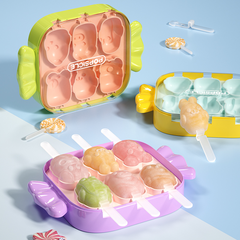 雪糕模具食品级硅胶家用做冰棒冰棍冰糕冰淇淋磨具儿童奶酪棒自制