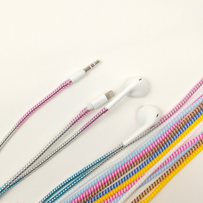 苹果耳机保护套头防断裂缠绕线保护绳蓝牙耳机有线耳机通用保护绳