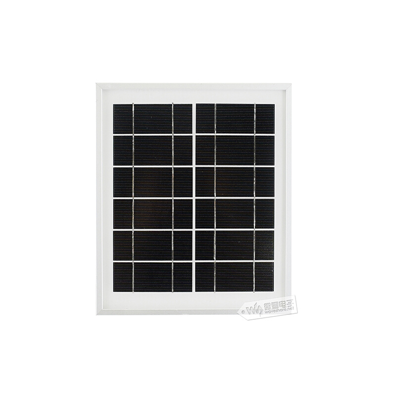 新微雪 太阳能板 太阳能电池板 发电充电 6V 5W 156单晶硅电池促