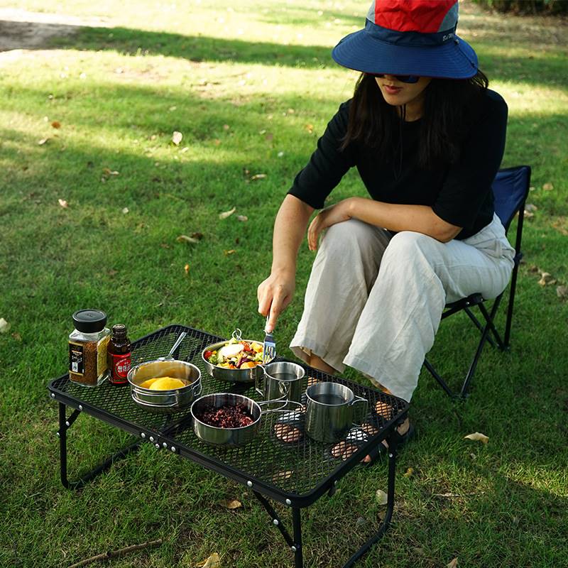日本单户外餐装具便携套营野折叠雪拉碗筷杯野餐厨具露营装备用品
