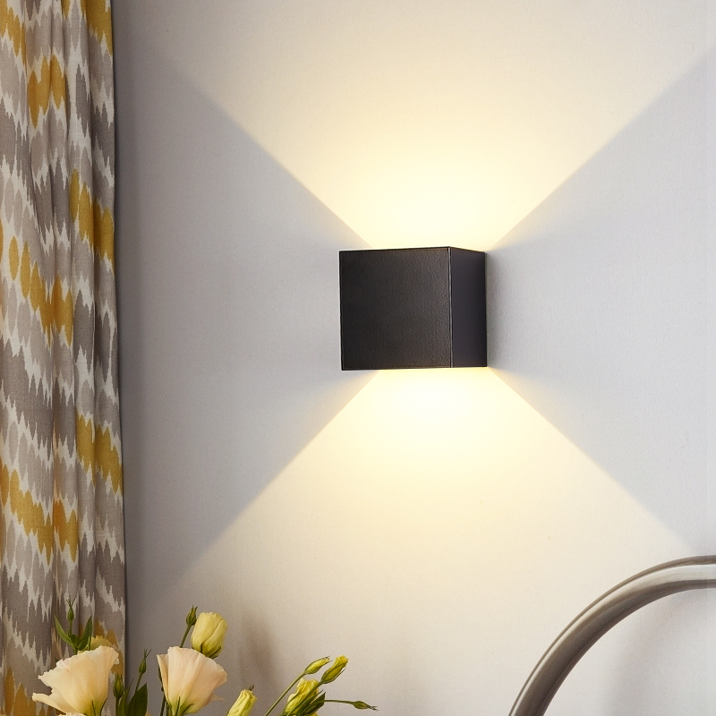LED可调节上下发光角度壁灯客厅卧室床头楼梯射灯过道户外创意灯