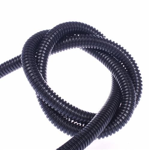 PA6尼龙阻燃塑料波纹管黑色可开口穿线软管电线套管21.2/25/34.5