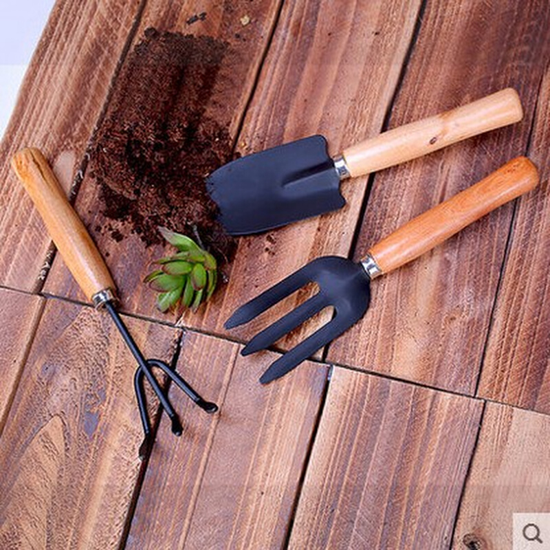 养花工具种花园艺工具套装小铲子小耙子小铁锹 三件套