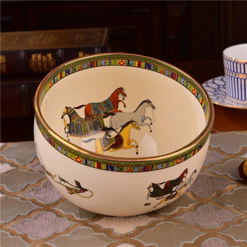 速发欧式陶瓷桌面垃圾桶奢华家用桌上杂物收纳筒客厅茶几装饰收纳
