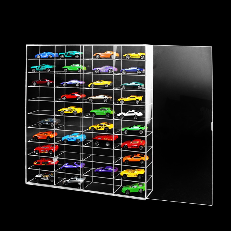 1：64玩具车模展示架透明模型收纳架收纳盒陈列柜小汽车盒