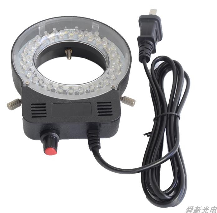 数码单筒显微镜52灯珠8100LUX光强度可调LED冷光源