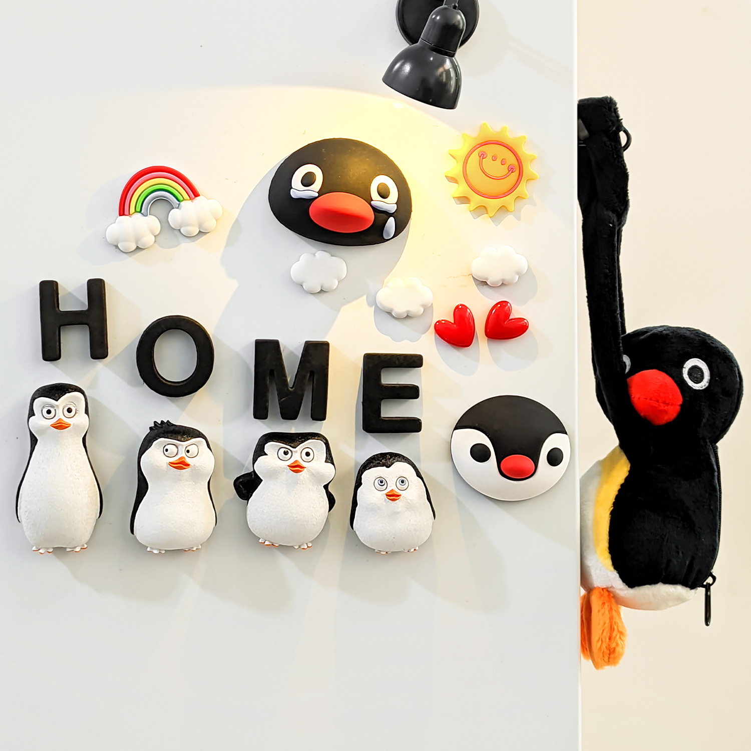 马达加斯加企鹅立体冰箱贴ins家居冰箱装饰可爱个性创意卡通磁贴