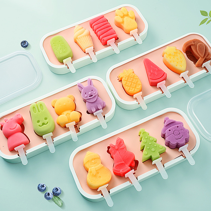 雪糕模具食品级硅胶儿童冰棒家用自制冰棍冰淇淋专用冰糕奶酪棒