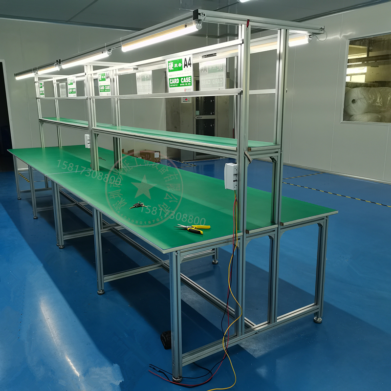 铝合金防静电工作台车间型材生产线操作台质检桌装配流水线检验桌