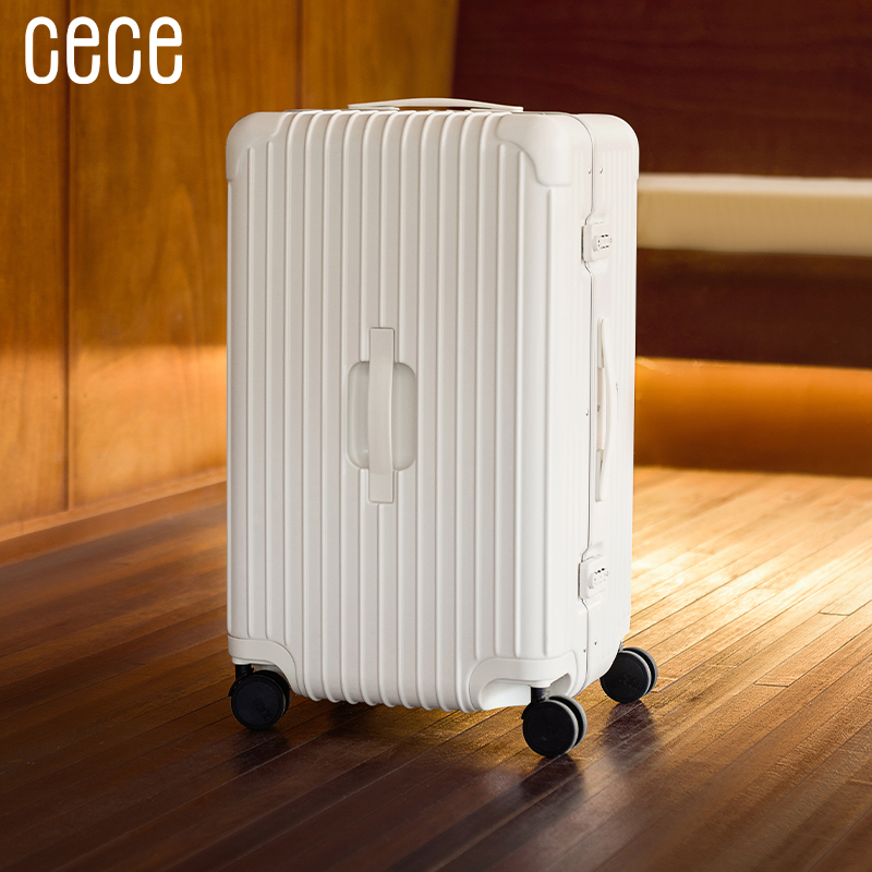 cece2024新款行李箱女大容量加厚铝框旅行箱男学生拉杆密码皮箱子
