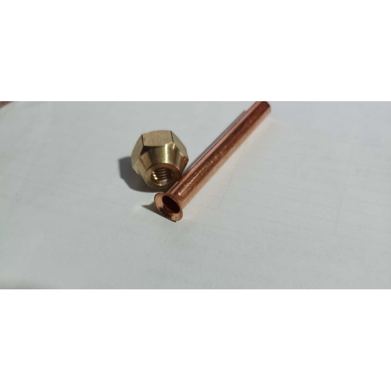 高频感应焊接机加热线圈铜管螺母连接头配件滑丝转接头喇叭口铜管