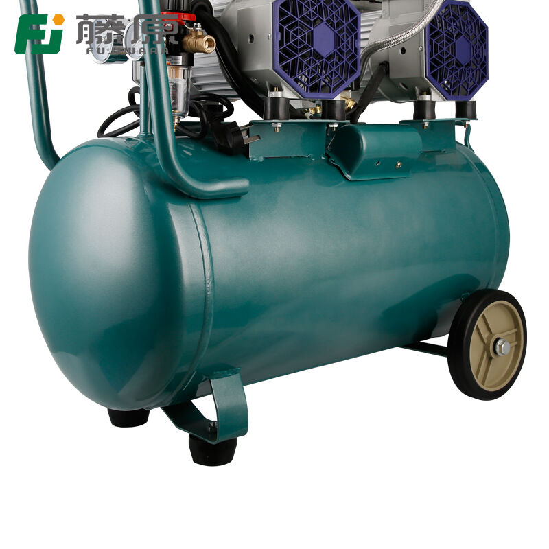 新品藤原（fujiwara）气泵空压机小型空气压缩机无油220v木工喷漆