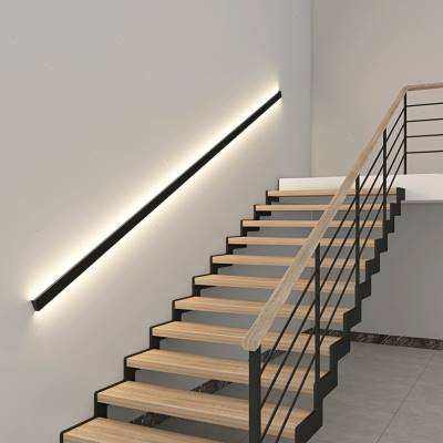 楼梯扶手灯带感应明装过道走廊侧面极长简约条形线性发光装饰壁.j