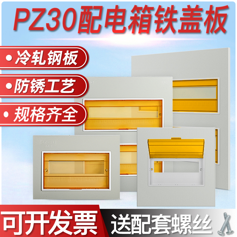 家用配电箱盖板PZ30面板强电箱盖15/18/20回路空开电闸强电箱面板