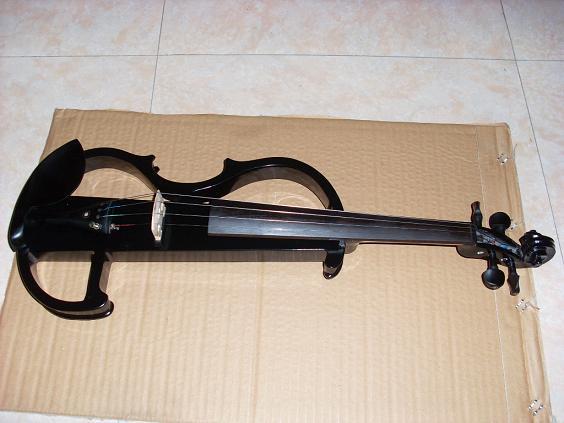 黑色电子 电声小提琴  4/4木质小提琴 实木配件 可配无线发射器