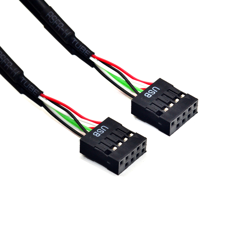 USB2.0杜邦线数据线9针对9针9PIN母转9PIN母延长音频HD-AUDIO前置