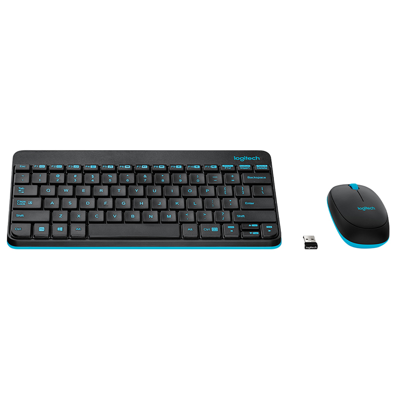 罗技MK245/MK240无线键盘鼠标套装笔记办公小键鼠套女生办公便携