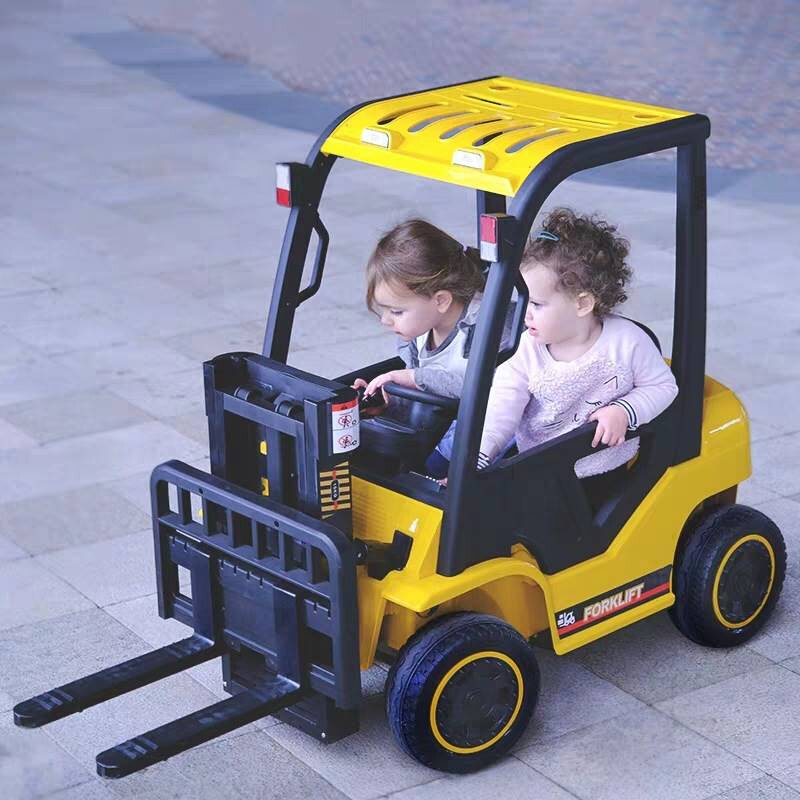 儿童电动车可升降充电叉车男女宝宝大号四轮遥控汽车玩具可坐人