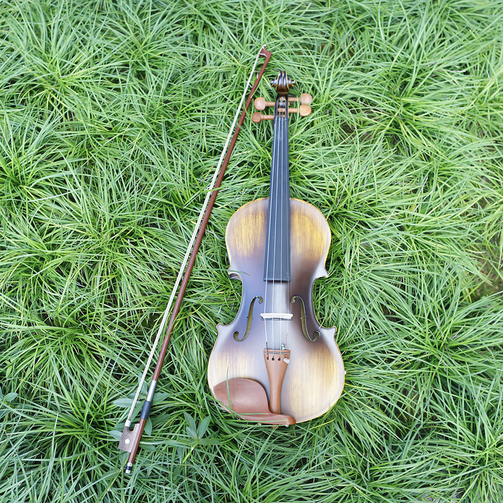 诗享电声哑光EQ小提琴枣木配件实木咖啡色小提琴提琴类乐器