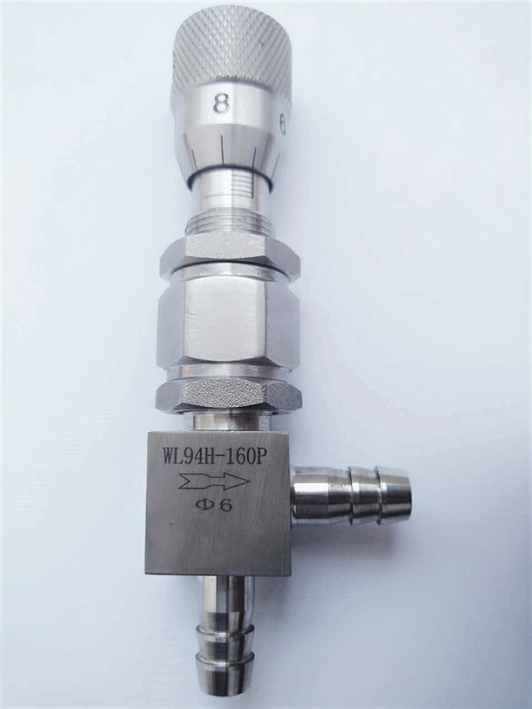 不锈钢304/316角式快拧PU软管微量调节针阀 刻度 流量精度微调阀