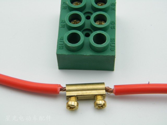 电动车配件电机控制器2线接线盒 接线柱 耐高温绝缘接线板