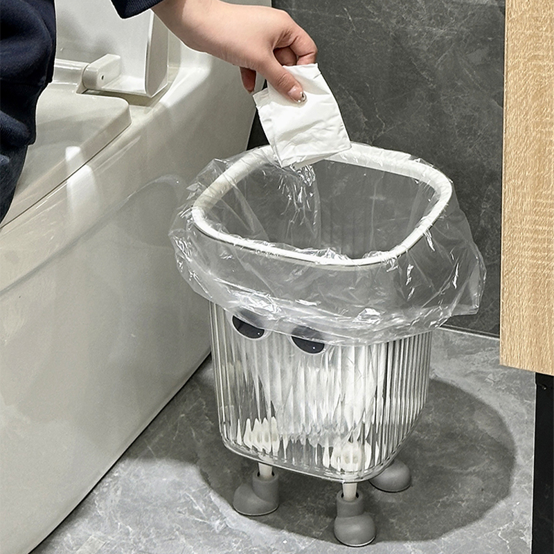 卫生间厕所垃圾桶家用大容量透明卫生桶高级感客厅办公室卧室纸篓