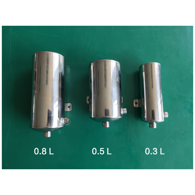 小型不锈钢304储气罐0.3L缓冲瓶0.8L集气罐0.5L气泵消音器负压瓶1