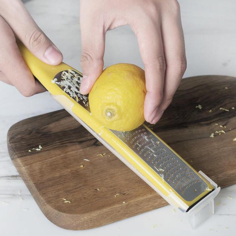 出口欧洲 法式创意多功能奶酪刨刀 芝士刨削器柠檬刨丝含容器护盖