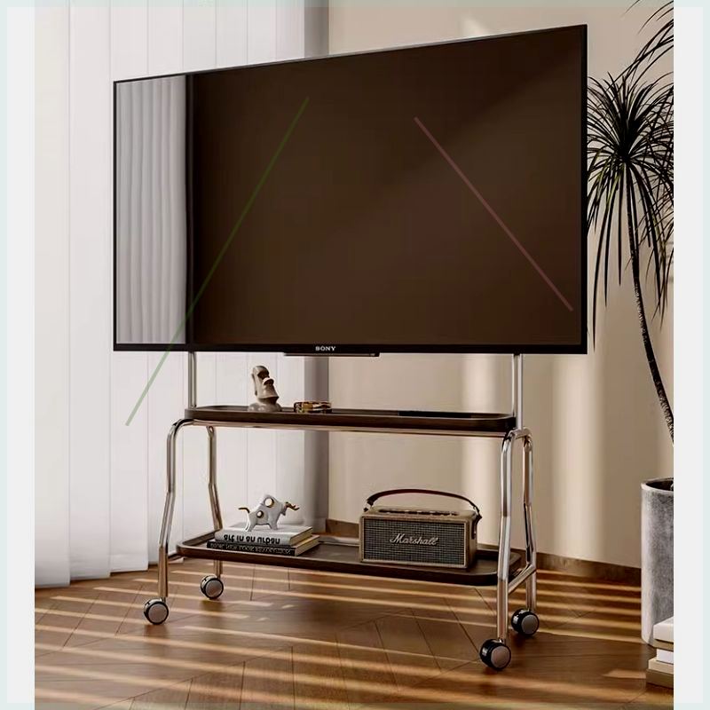 小户型客厅移动电视架落地支架挂架可移动电视柜动适用43到75英寸