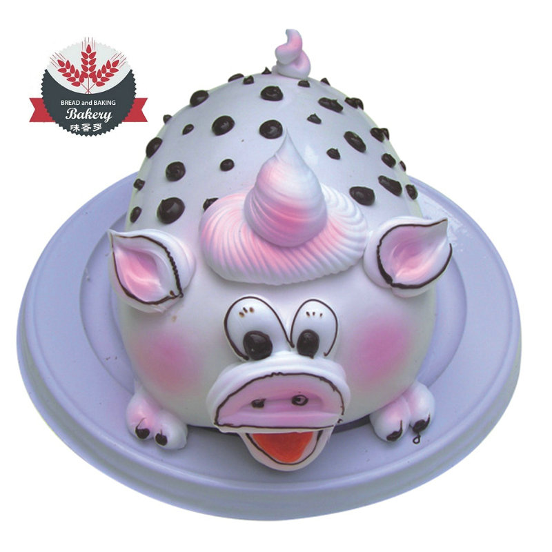 儿童生日蛋糕小猪 猪猪造型 猪属相蛋糕 卡通造型 其它动物也可以