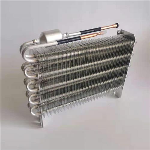 铝管铝翅片冷凝器 铜管散热器 适用空调冷柜散热蒸发器散热片制冷