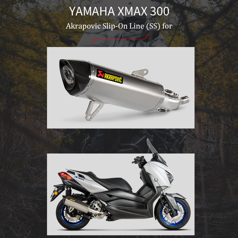 akrapovic天蝎YAMAHA雅马哈XMAX300改装排气钛合金尾段机车配件