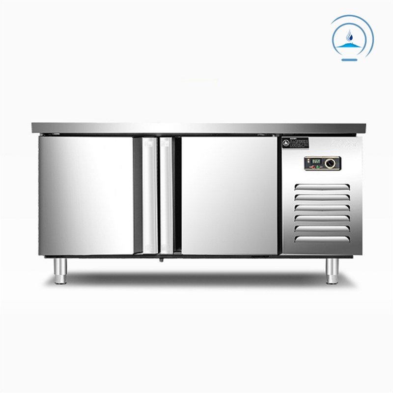 新品不锈钢厨房工作台冰柜商用平冷操作台冷藏冷冻冰箱保鲜奶茶店