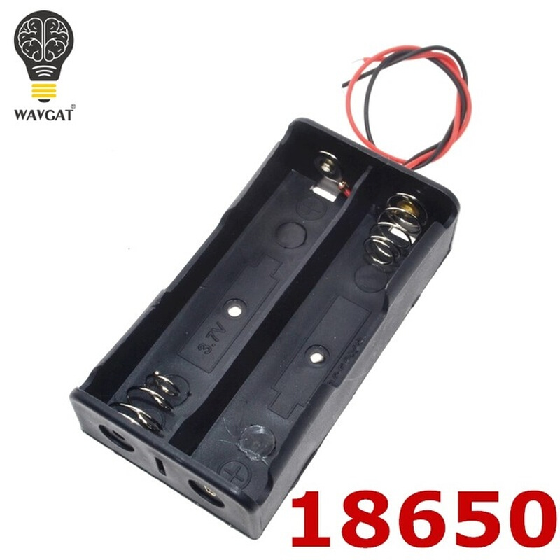 带线18650电池盒 锂电池2节18650带线 2节7.4V 电池盒 串联充电