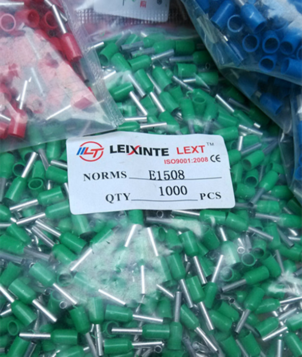 针型预绝缘端子 针型线鼻子 针型插针 针型端子E1508（1000装）包