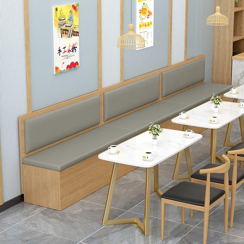 实木卡座沙发凳餐桌家用小户型餐厅储物柜靠墙现代简约型餐桌椅