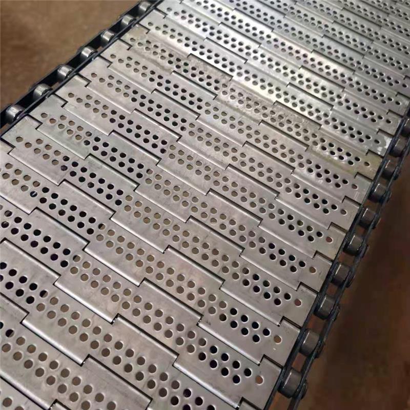 非标不锈钢链板输送带冲孔板式链传送线烘干冷却板链输送机流水线