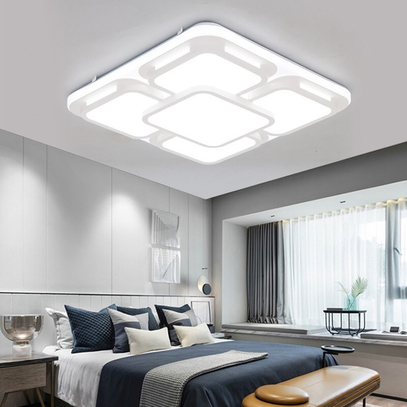 哥曼尼智能米家系500大客厅灯吸顶灯遥控72瓦LED欧款几何形卧室灯