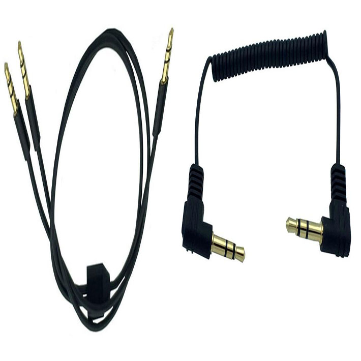 三节弯头音频线一分二3.5mm电脑手机耳机接音响箱功放av连接线头